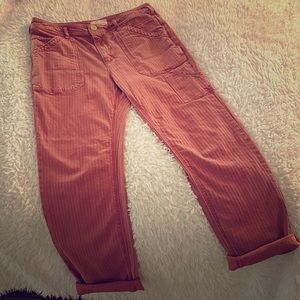 Anthropologie High Waisted Cargo Pants